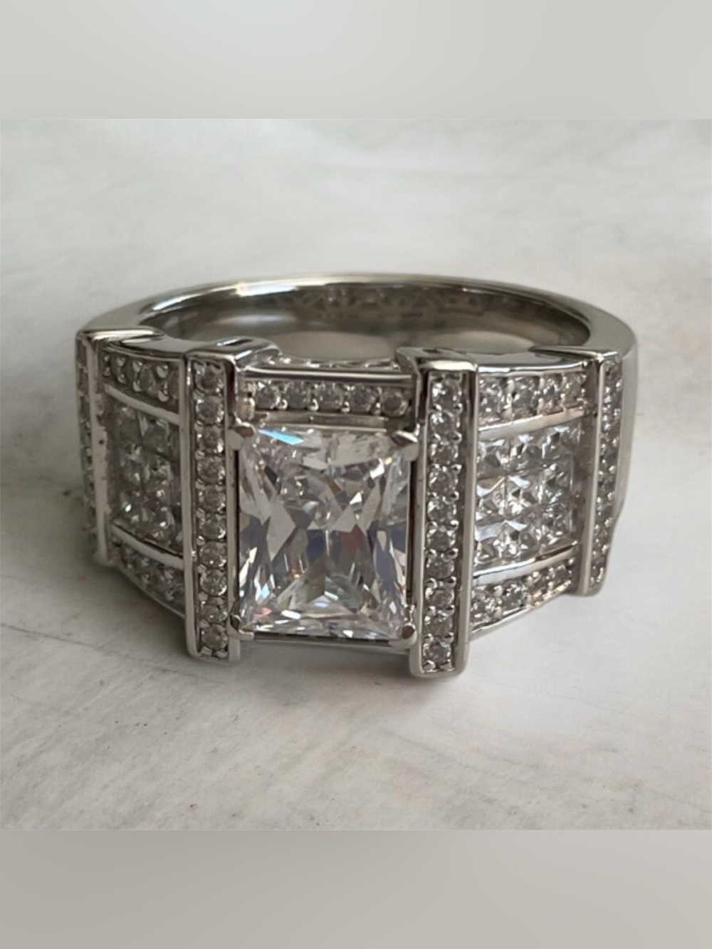 9.25 Sterling Silver Zirconia Ring